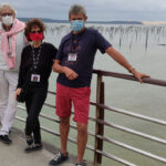 Photo des auteurs avec masque